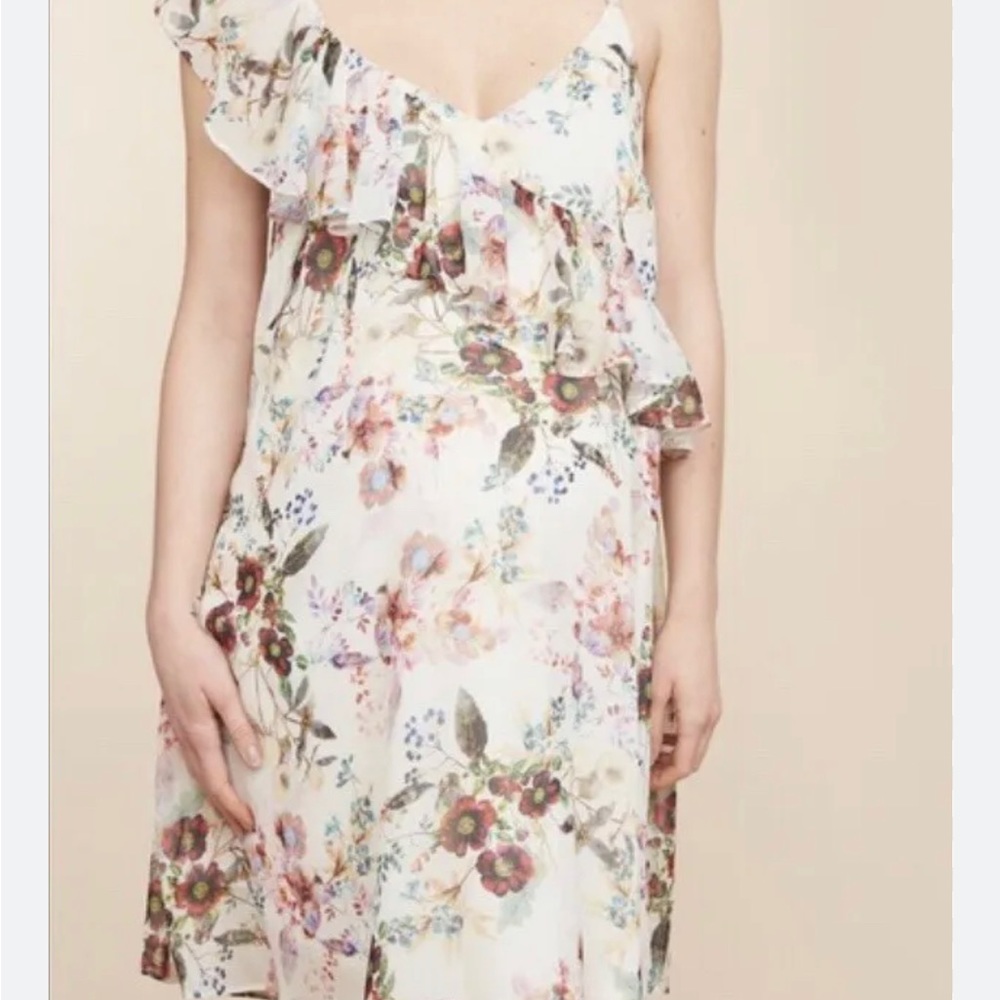 NWT Jessica Simpson (XL) Maternity Ruffled, Sleeveless Floral Dress HOST PICK - Picture 3 of 8